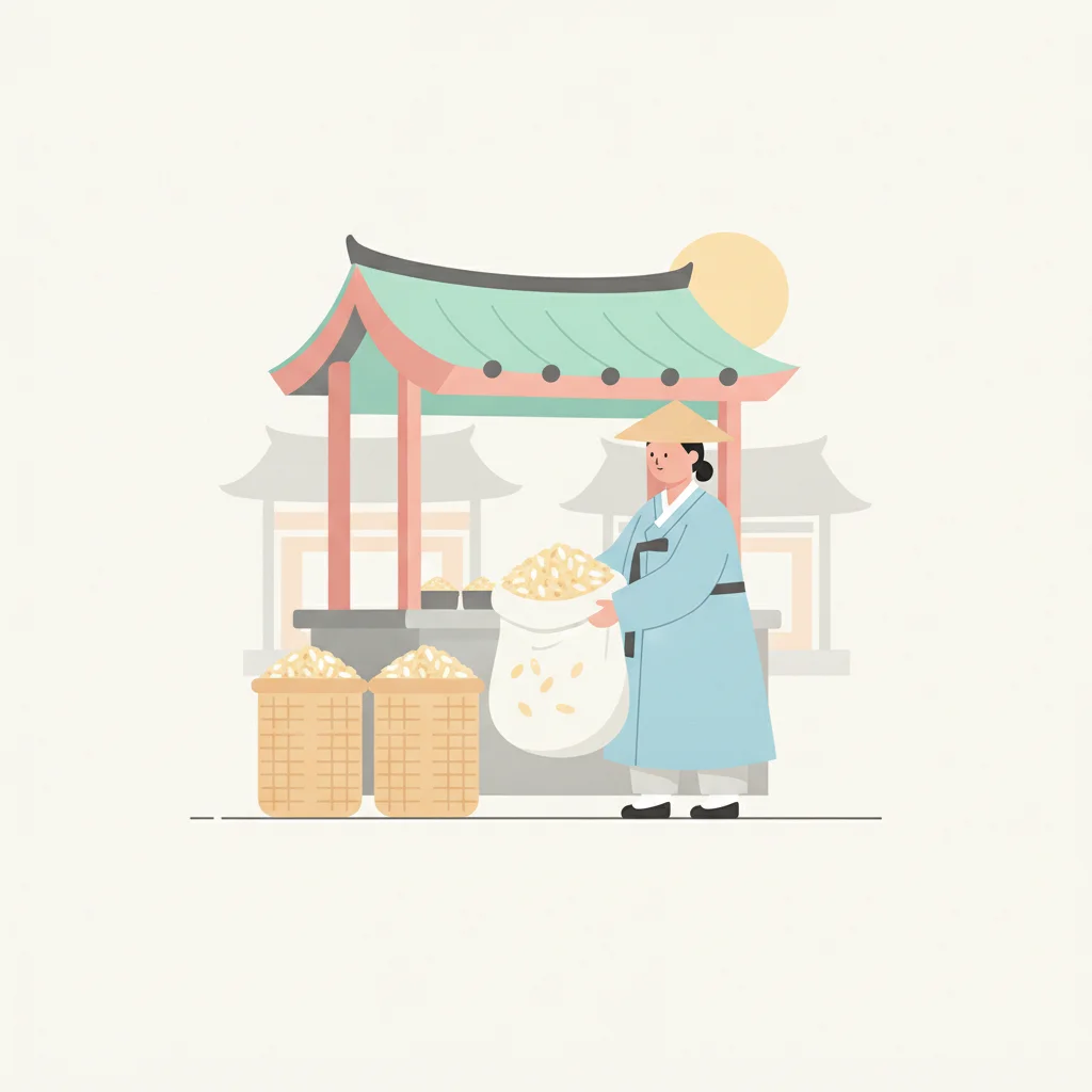 Buying Rice in Korea
